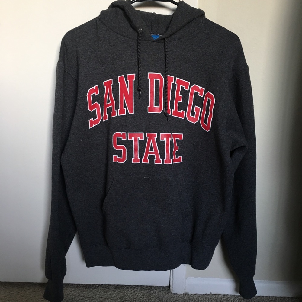 Grey SDSU hoodie